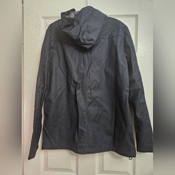 L(!)W BRAND Luxe Navy blue Hooded Jacket - Picture 2 of 7